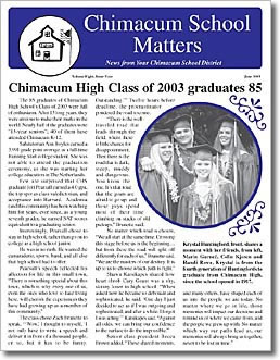 Chimacum School Matters, June 2003